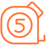 steel tape measure icon