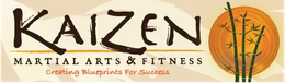 Kaizen Martial Arts & Fitness logo with bamboo graphic and the tagline &ldquo;Creating Empathy for Students&rdquo;