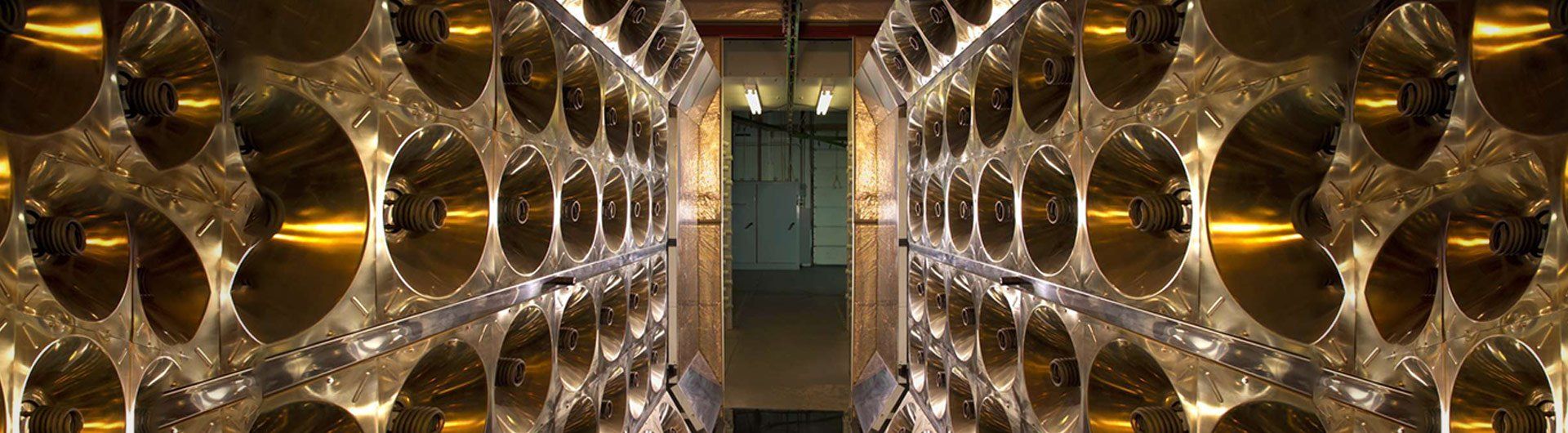 Inside of a powder coating system