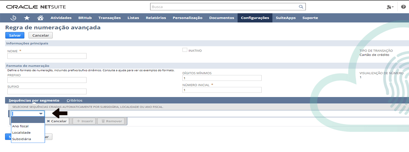Criando Nova Regra Personalizada