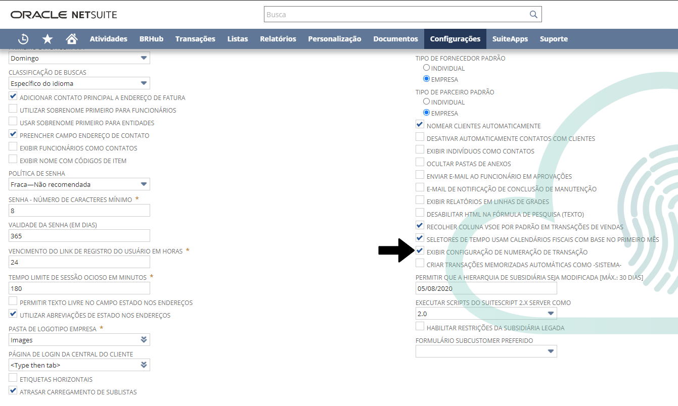 Novo Recurso Numeração Avançada NetSuite