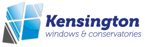 Kensington Windows & Conservatories logo with blue window graphic and company name