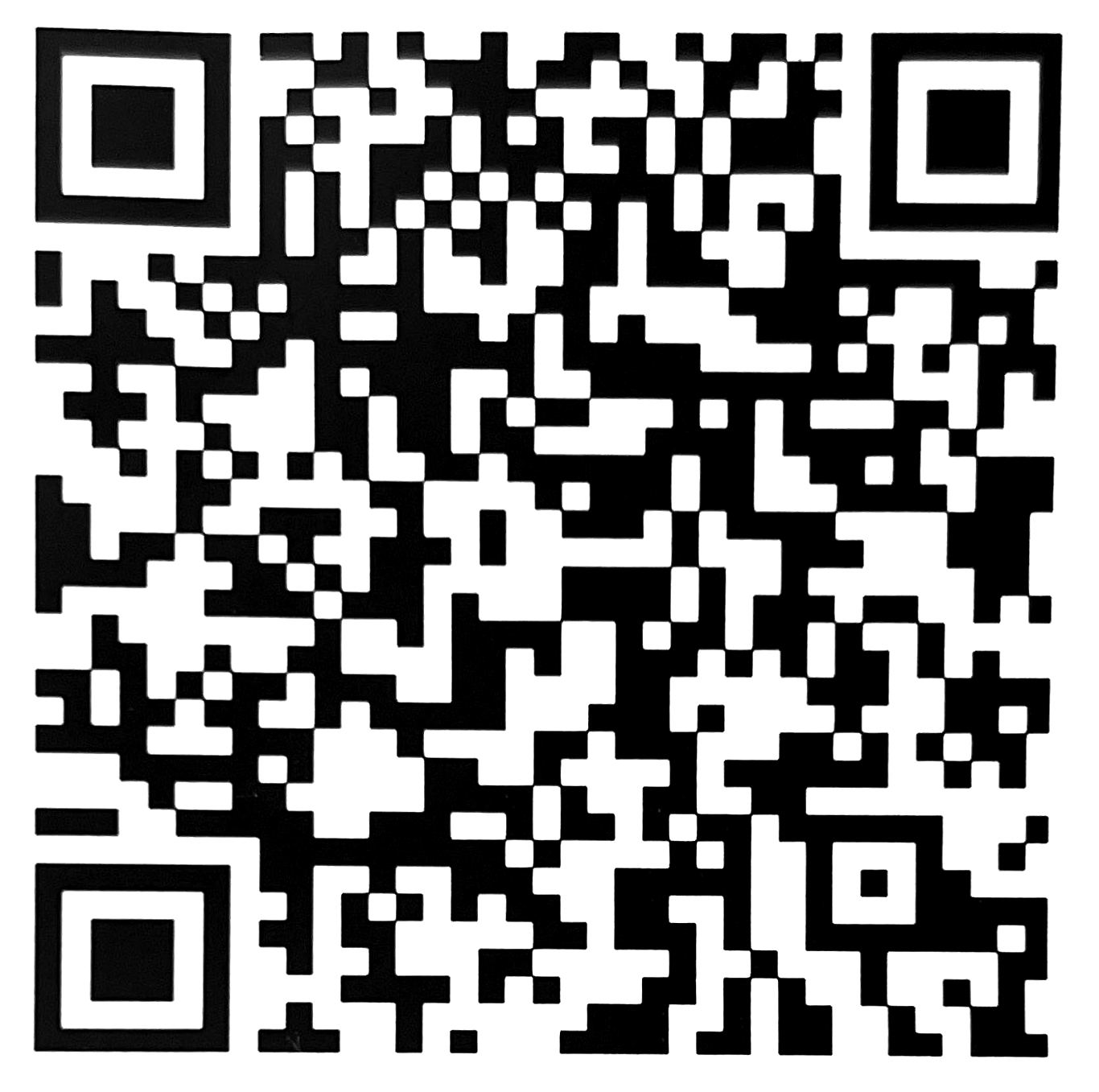 Code QR avec des carrés noirs et blancs.