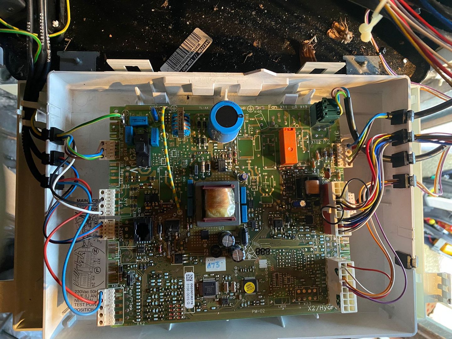Boiler control board repair by gas engineer in Aberdeen
