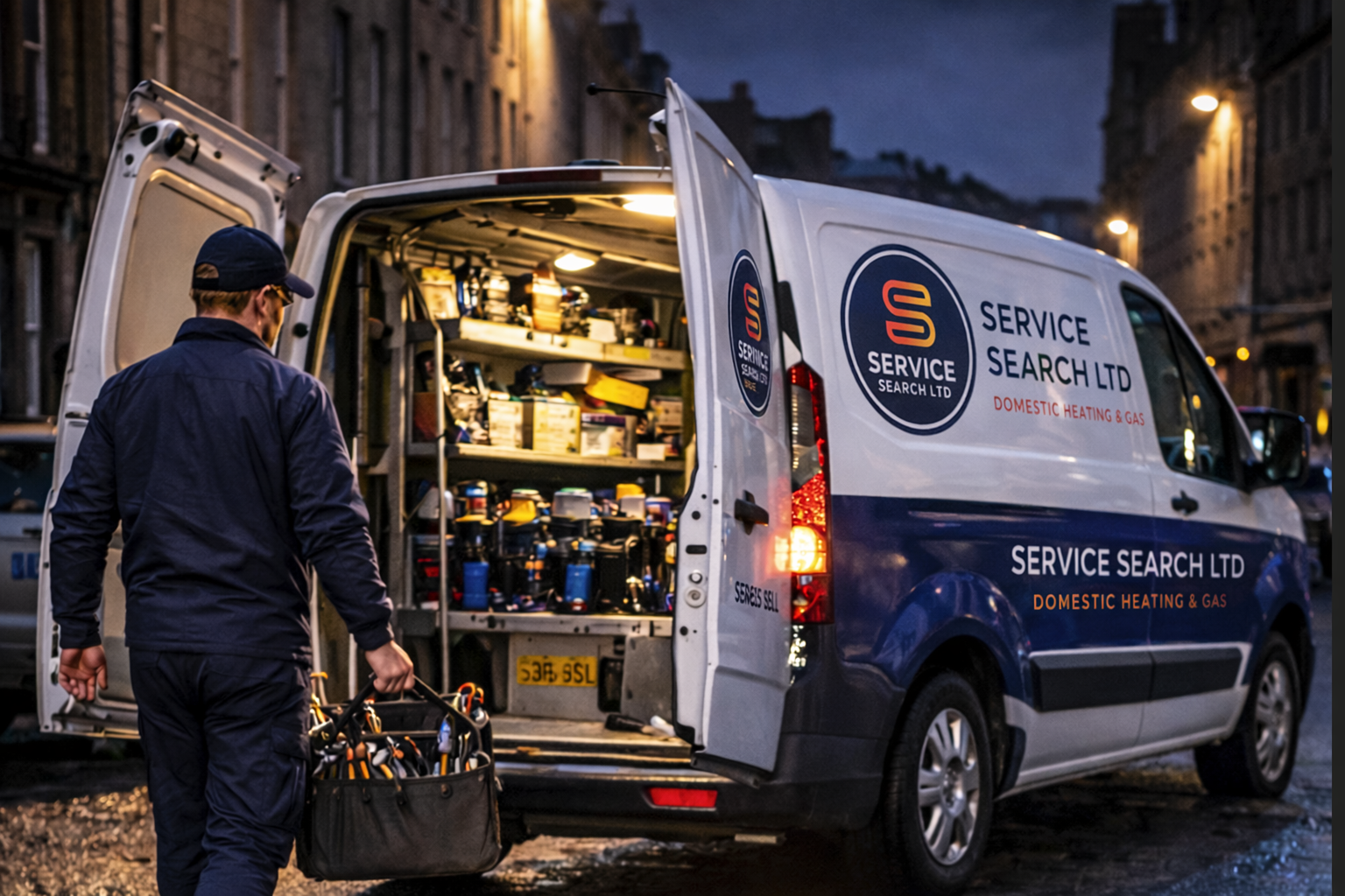Service Search Ltd gas engineer attending job in Aberdeen