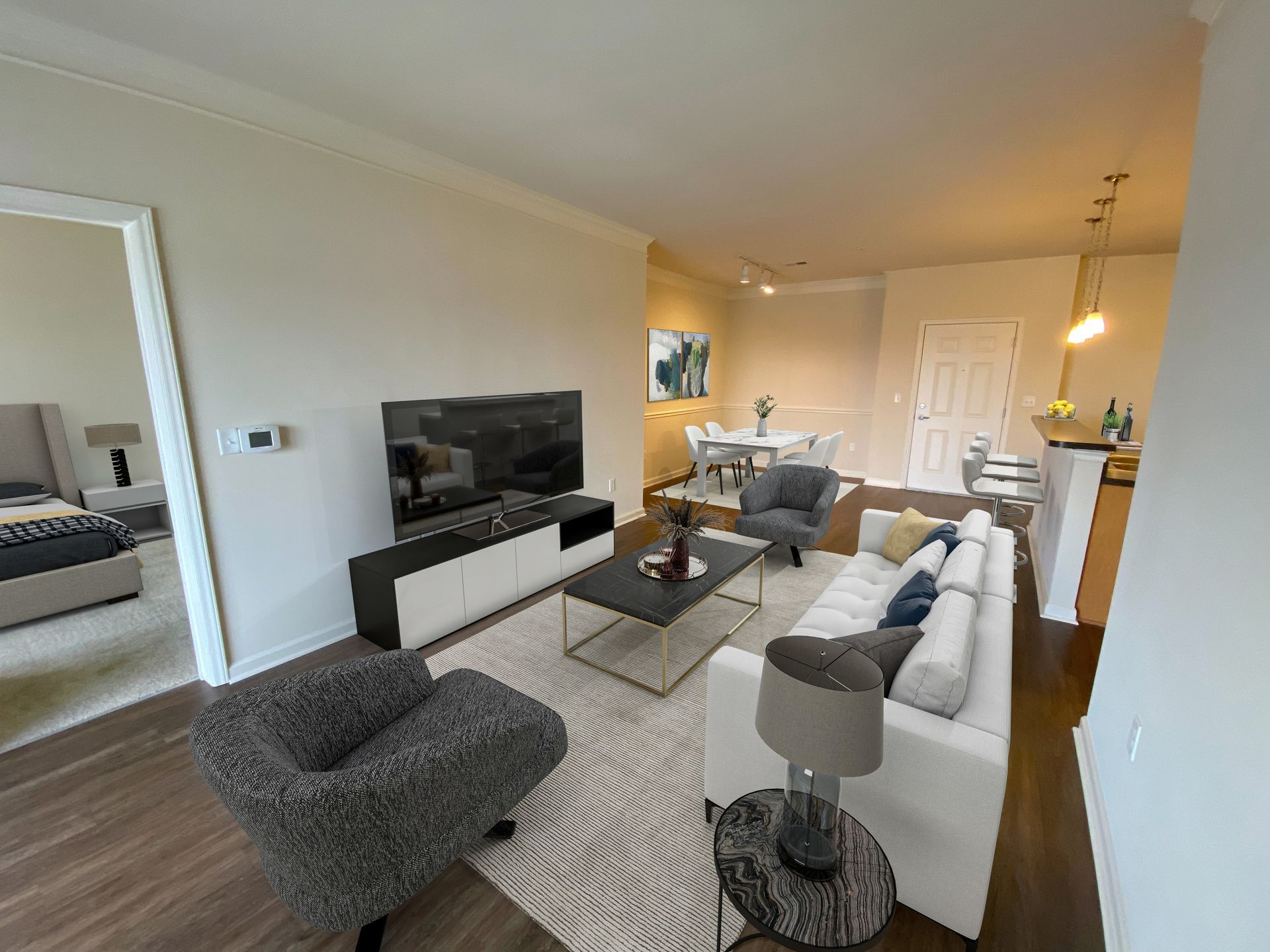 Living Room  at The Reserve At Stoney Creek.