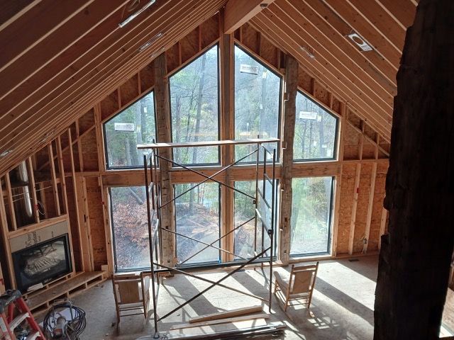 Interior of a building under construction