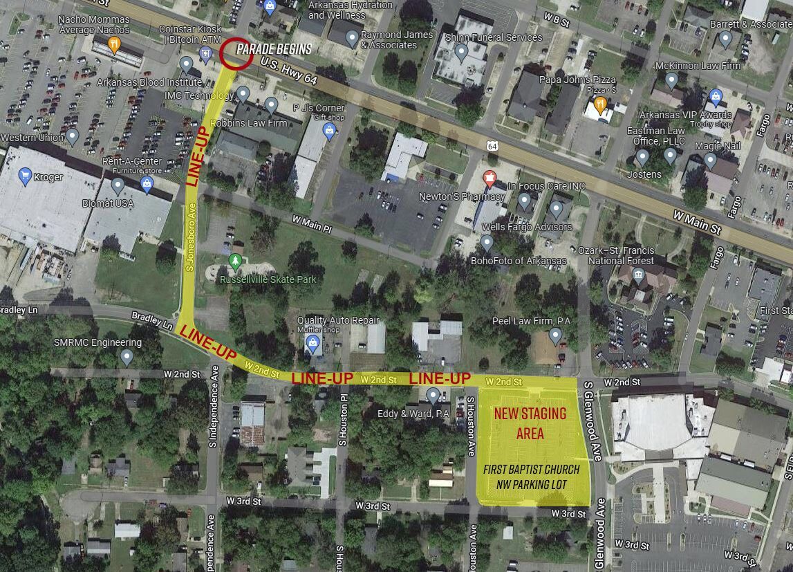 Parade-Route map