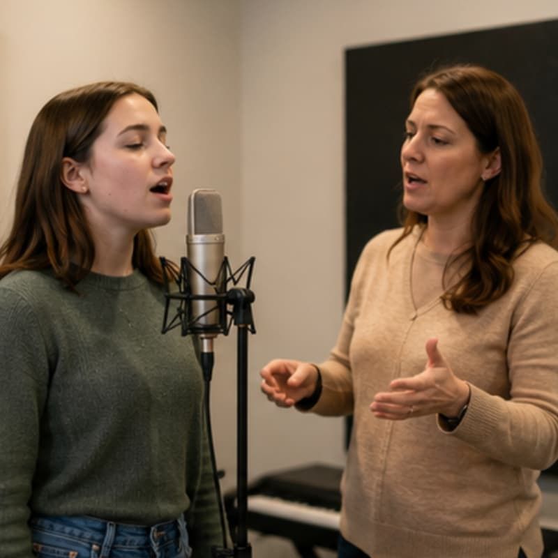 Voice Lessons in New Hudson MI Voice lessons in New Hudson MI with private singing instructor and student