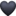 Svart hjarta-emoji tákn