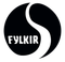 Merki Fylkis í svörtu og hvítu með stílfærðu hringlaga „S“ lögun og feitletraðan texta.