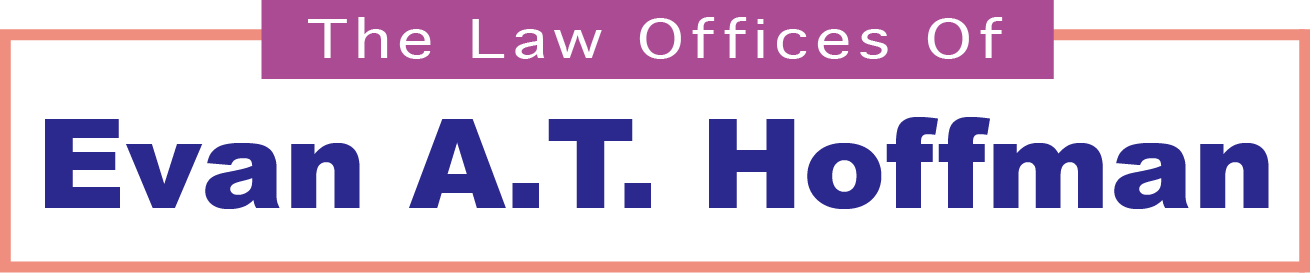 A logo for the law offices of evan a.t. hoffman