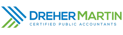 A logo for dreher martin certified public accountants