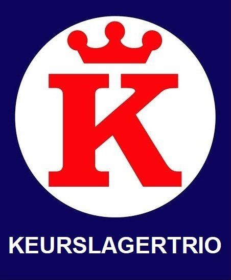 Het logo van het Keurslagerstrio, Marc de Meijer, Tom van Egmond en Max Koning