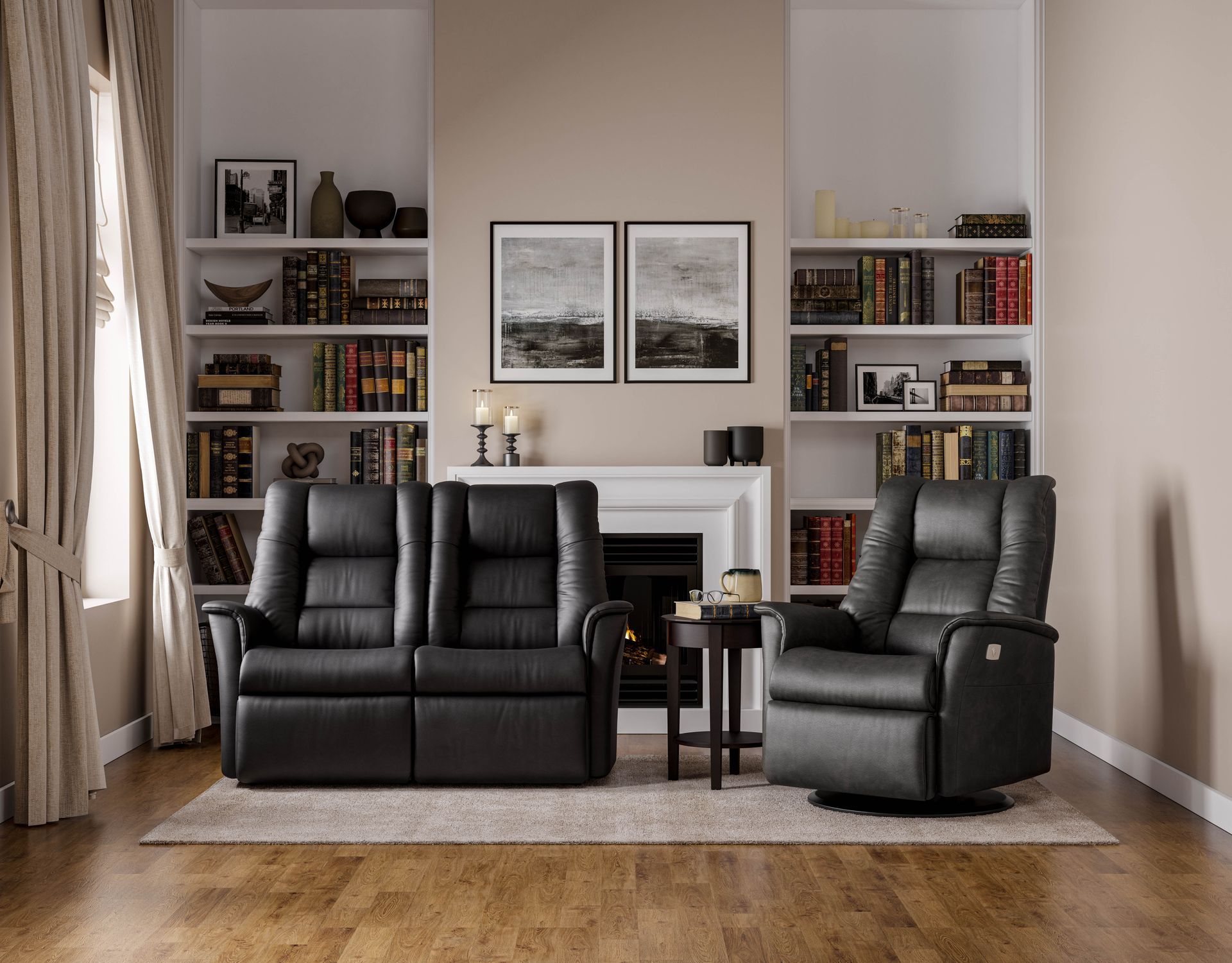 IMG Brando reclining lounge suite in leather
