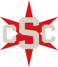 Red and white CSC star logo with large block letters