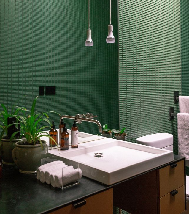 Picture of basin a completed by bathroom specilaists and designers for Hackney Bathroom Fitters.