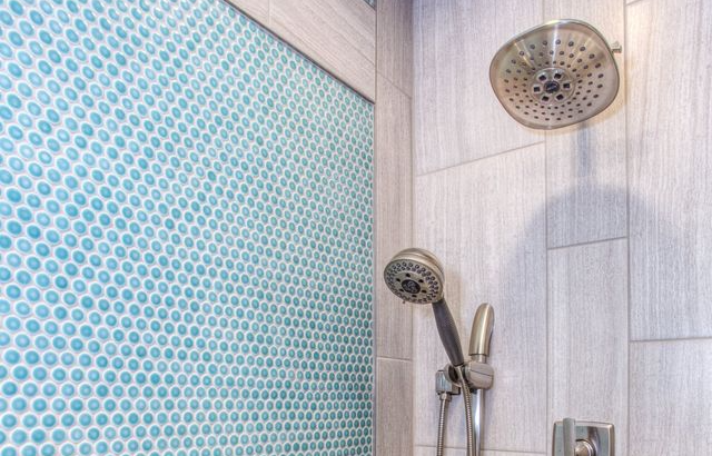 Picture of shower installation and tiling by Hackney Bathroom Fitters.
