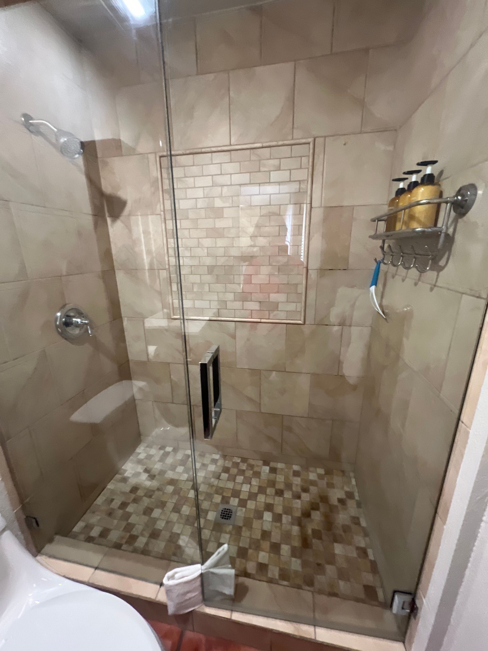 A picture of a bathroom that looks very well cleaned after the team of Bunny's cleaning service came by. 
