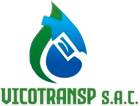 Un logotipo para una empresa llamada vicotransp sac