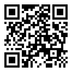 Black-and-white QR code square with three corner markers