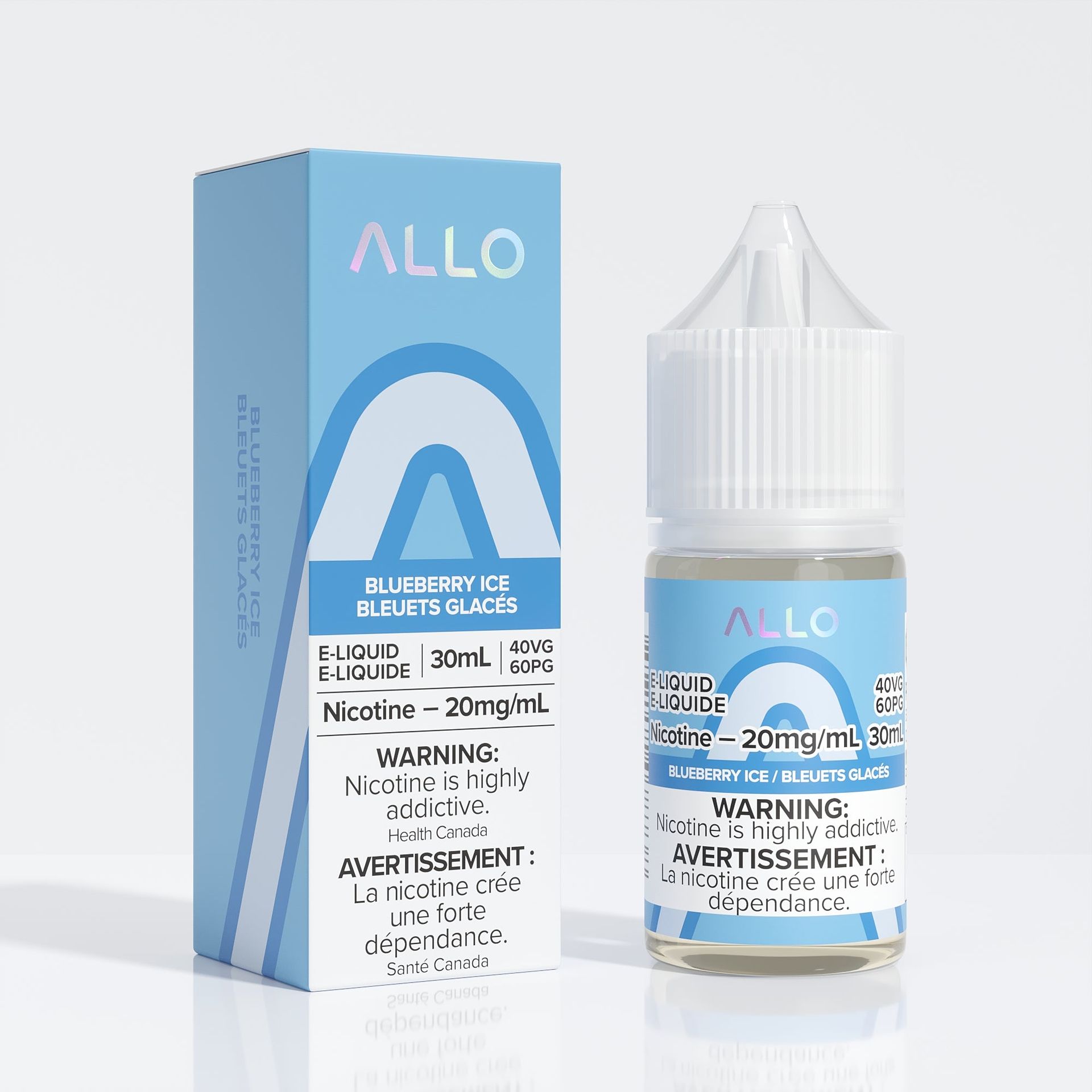 Allo E-Liquid - Blueberry Ice 20mg/30mL