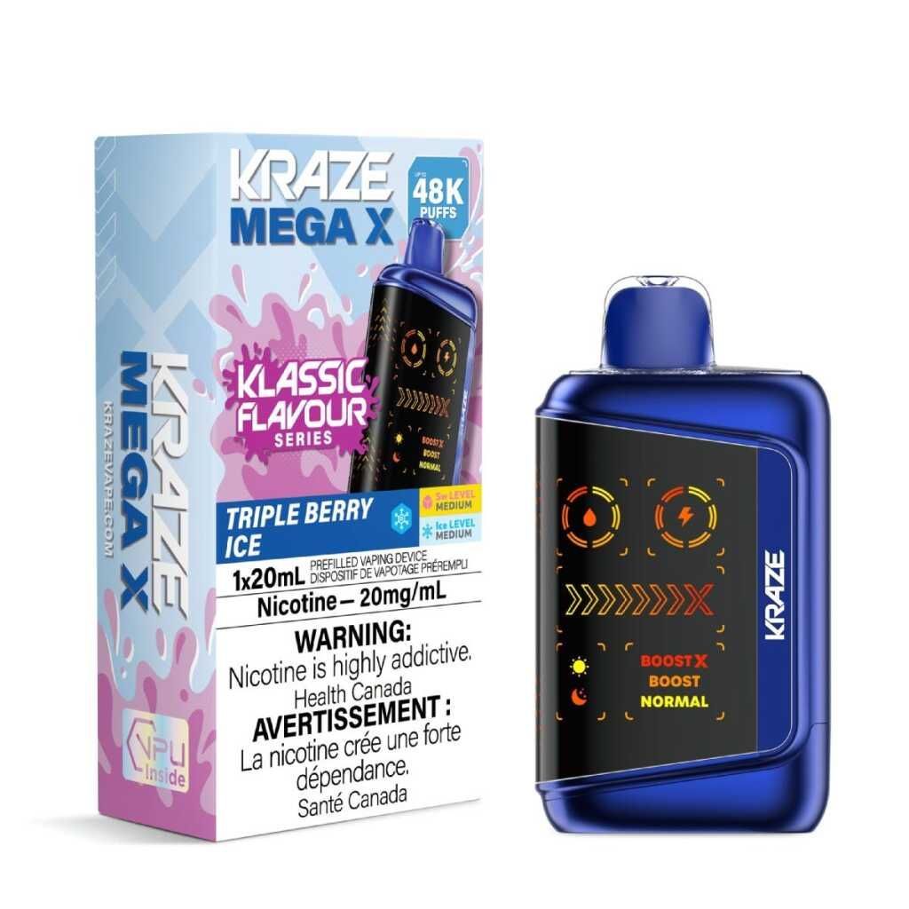 Kraze Mega X Klassic - Triple Berry Ice 20mg