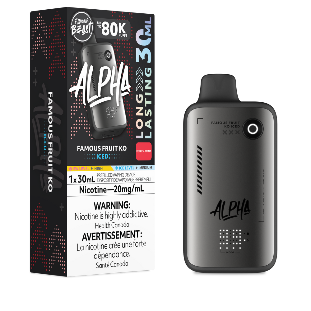Flavour Beast Alpha Disposable - Famous Fruit KO Iced 20mg