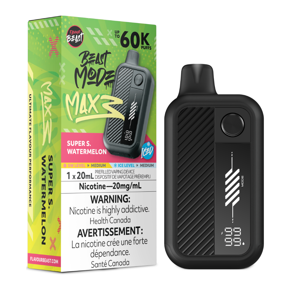 Flavour Beast Beast Mode Max 3 Disposable - Super S. Watermelon Iced 20mg
