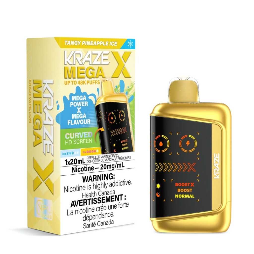Kraze Mega X - Tangy Pineapple Ice 20mg