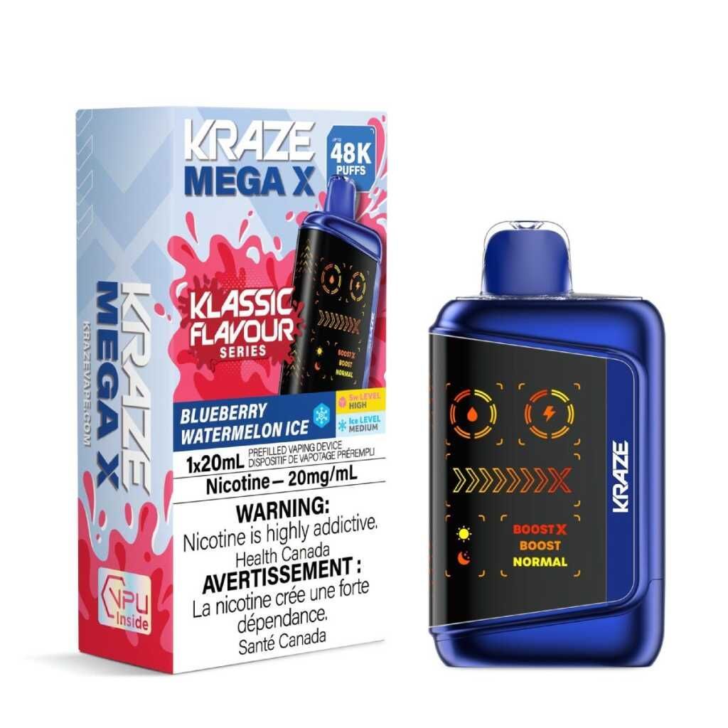 Kraze Mega X Klassic - Blueberry Watermelon Ice 20mg