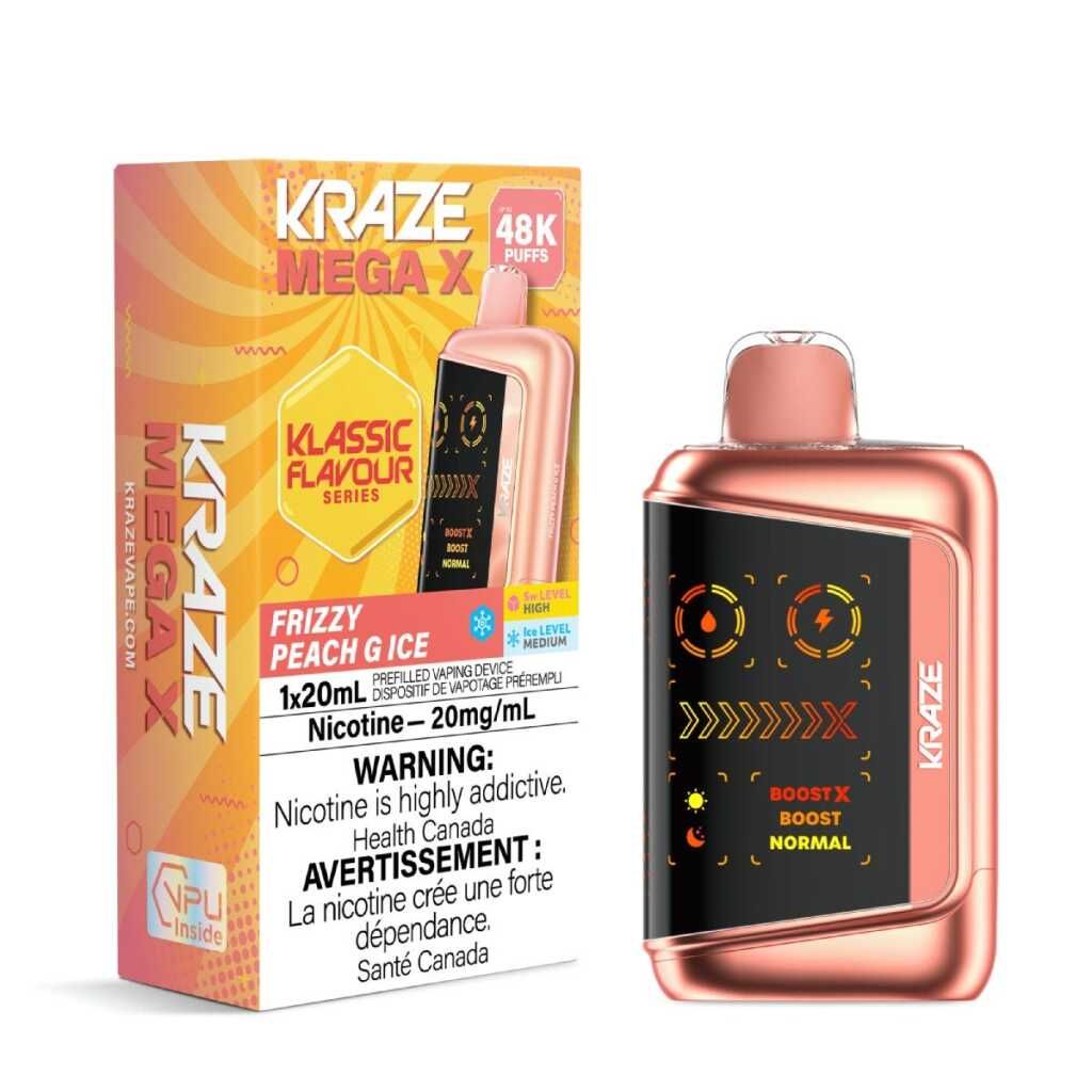 Kraze Mega X Klassic - Frizzy Peach G Ice 20mg