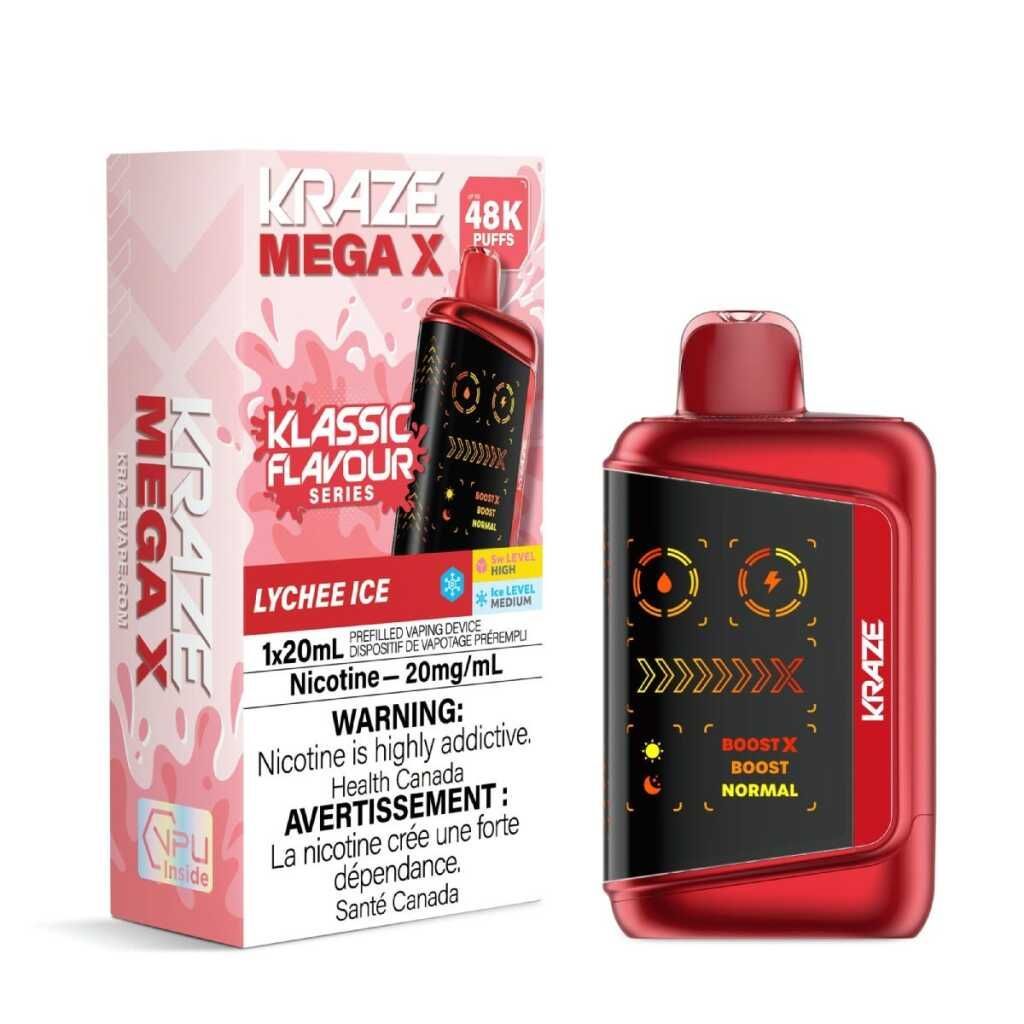 Kraze Mega X Klassic - Lychee Ice 20mg