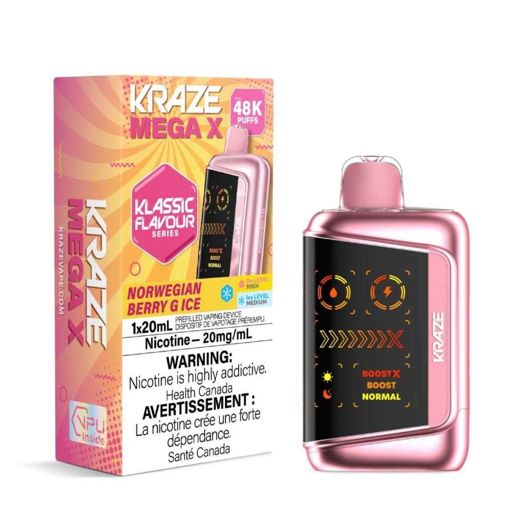 Kraze Mega X Klassic - Norwegian Berry G Ice 20mg