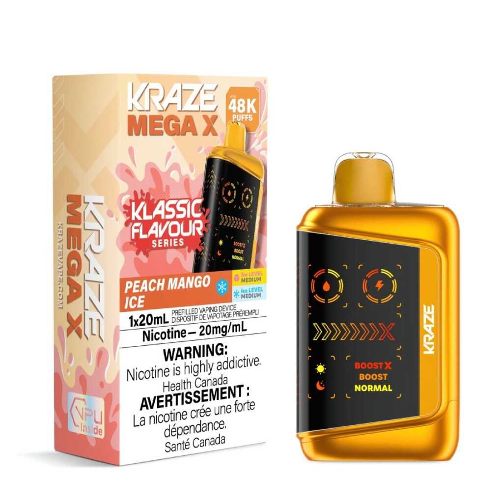 Kraze Mega X Klassic - Peach Mango Ice 20mg