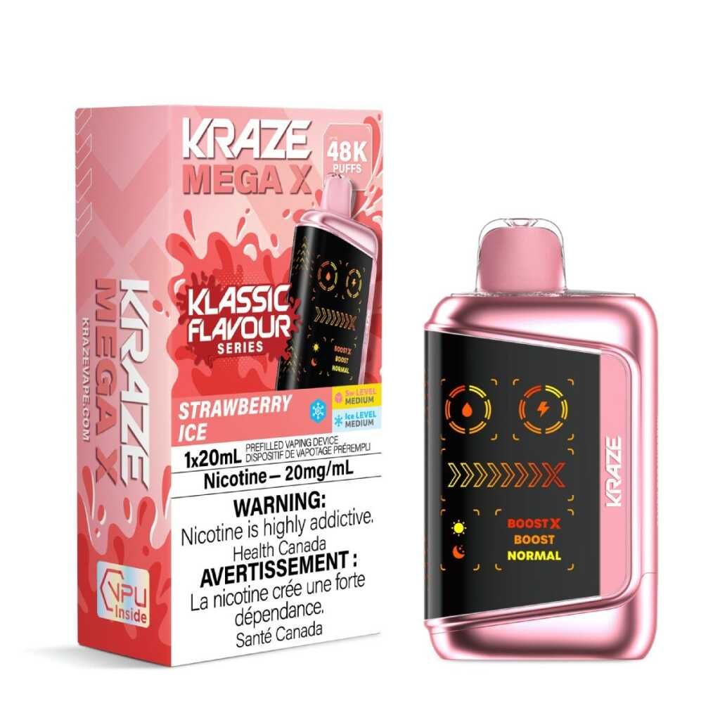 Kraze Mega X Klassic - Strawberry Ice 20mg