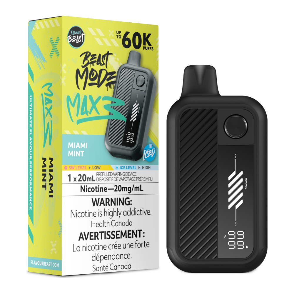 Flavour Beast Beast Mode Max 3 Disposable - Miami Mint Iced 20mg