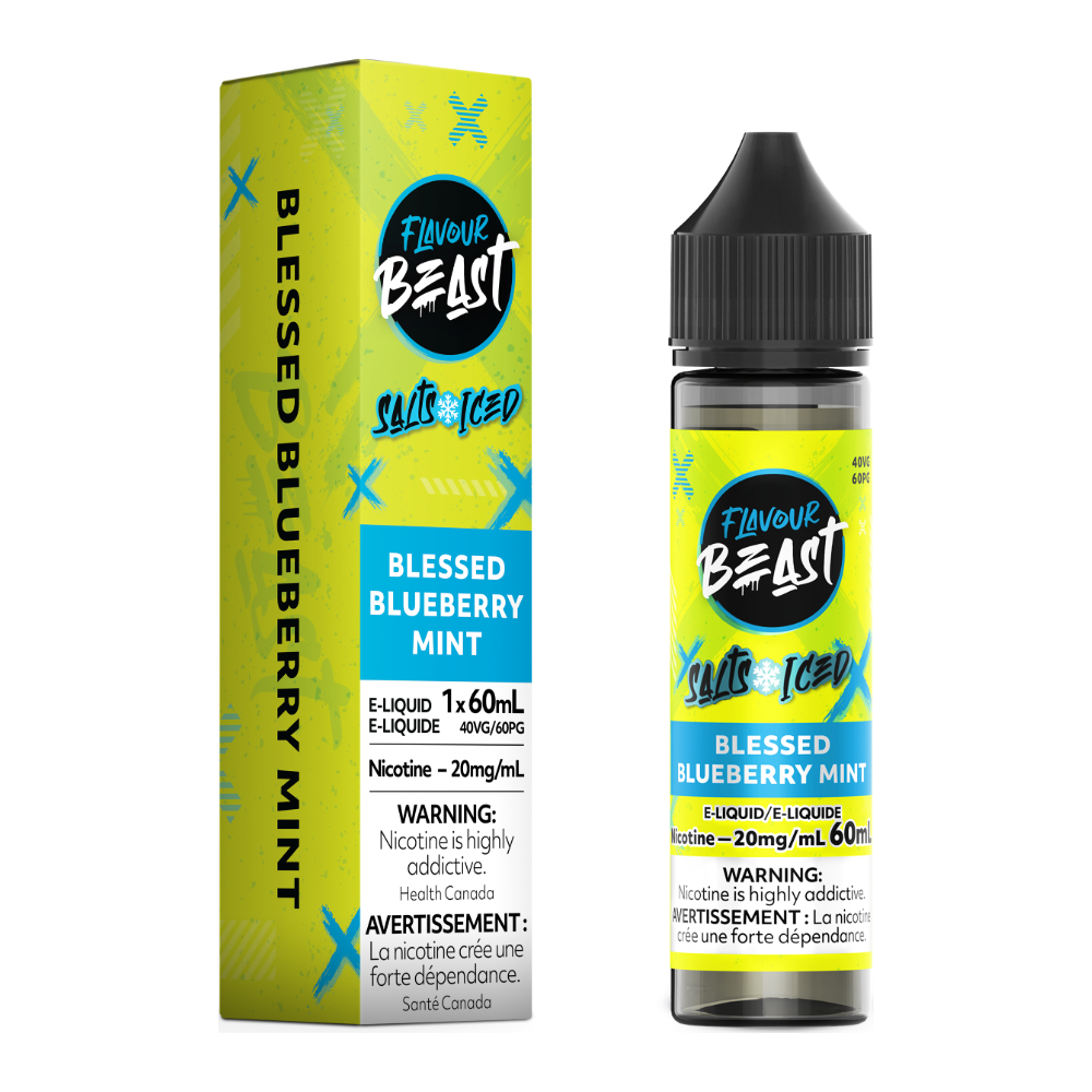 Flavour Beast E-Liquid - Blessed Blueberry Mint 20mg/60mL