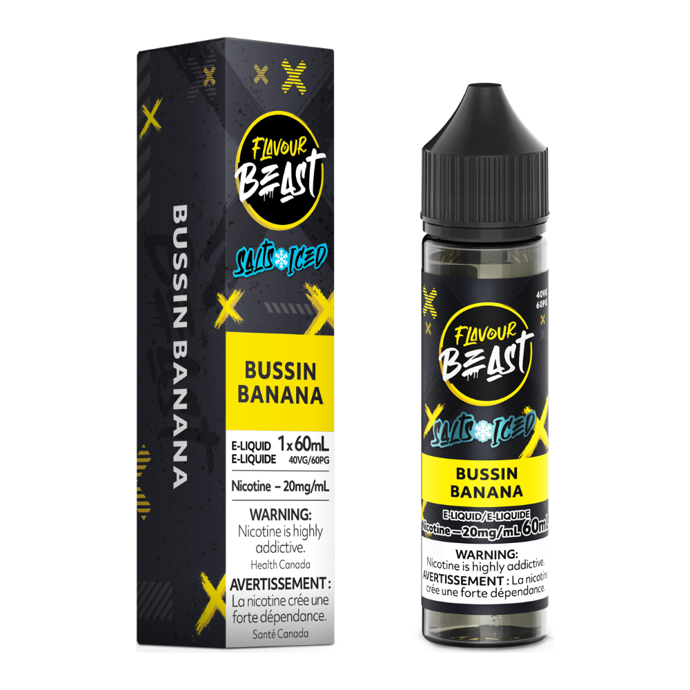 Flavour Beast E-Liquid - Bussin Banana Iced 20mg/60mL