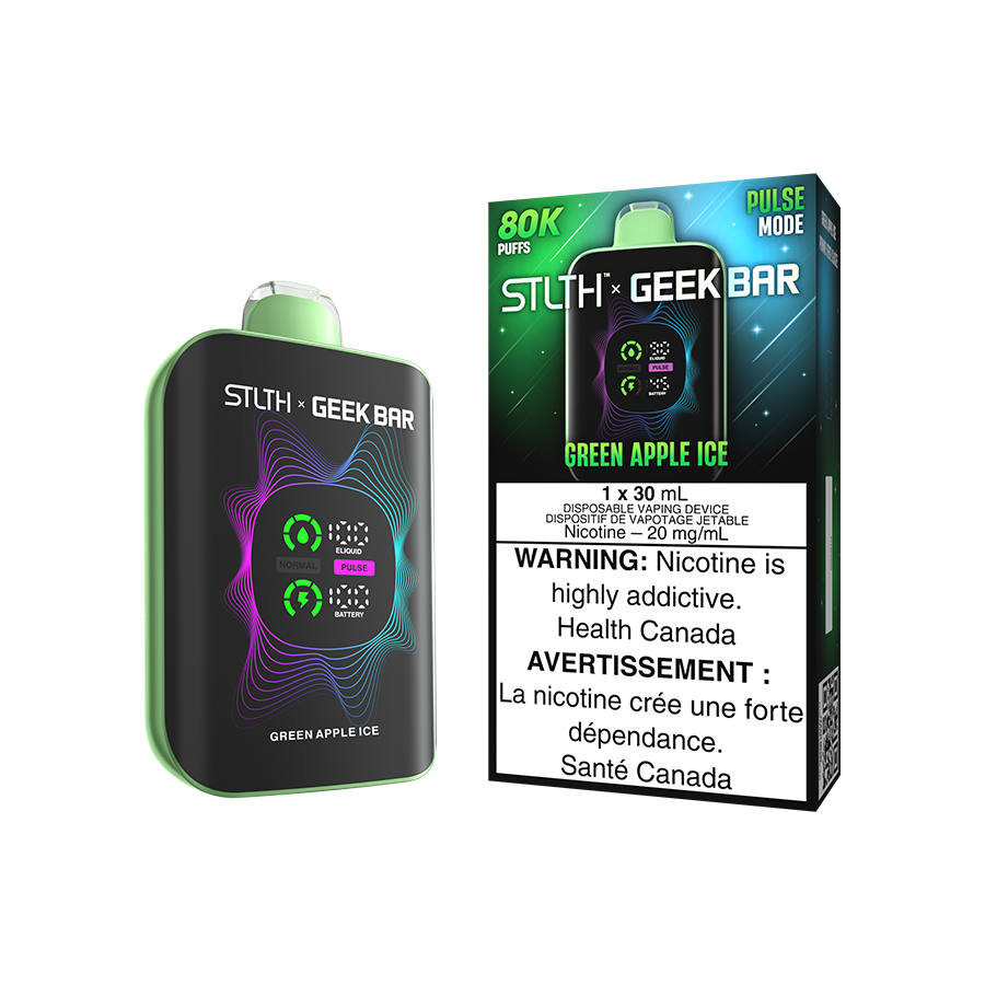 STLTH X Geek Bar Disposable - Green Apple Ice