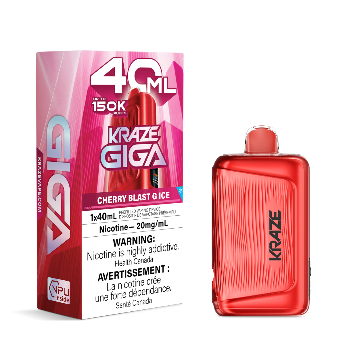 Kraze Giga - Cherry Blast G Ice 20mg