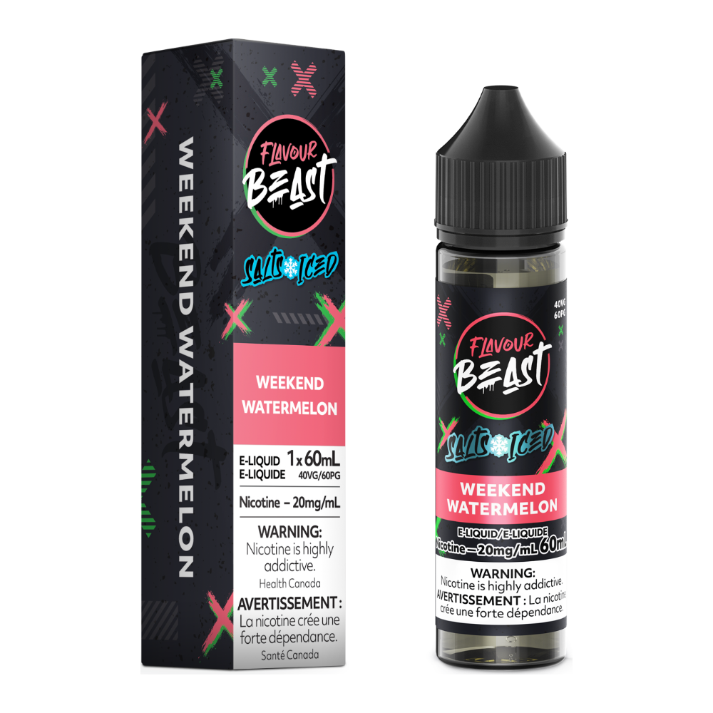 Flavour Beast E-Liquid - Weekend Watermelon Iced 20mg/60mL