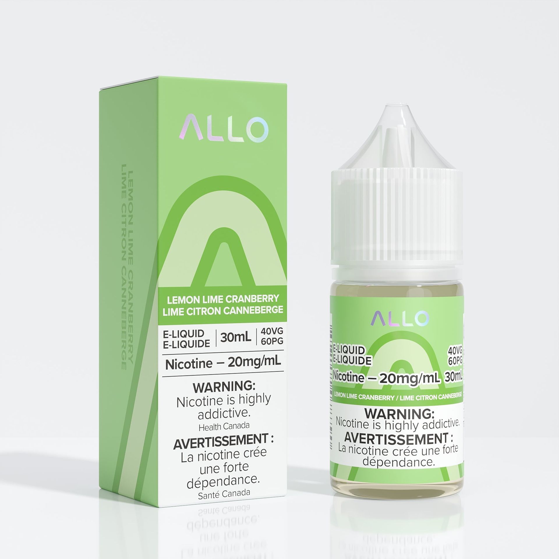 Allo E-Liquid - Lemon Lime Cranberry 20mg/30mL