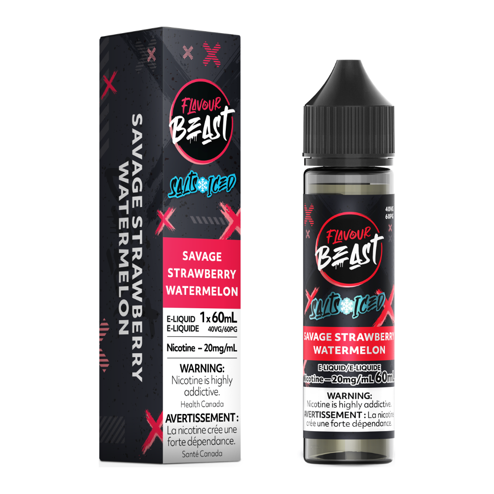 Flavour Beast E-Liquid - Savage Strawberry Watermelon 20mg/60mL