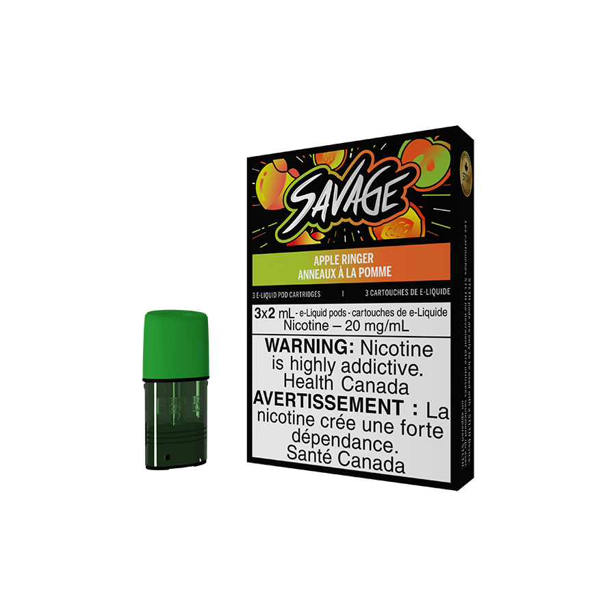 STLTH Pod Pack Savage Apple Ringer (3 Pack)