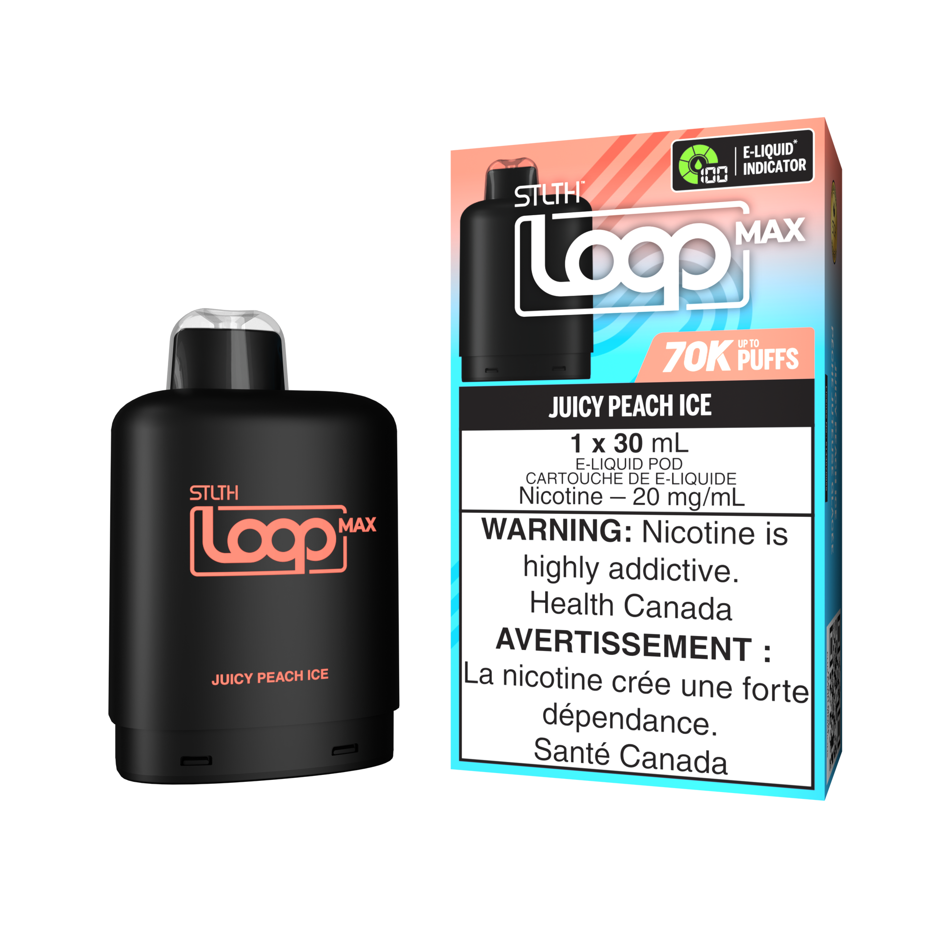 STLTH Loop Max Pod Pack - Juicy Peach Ice
