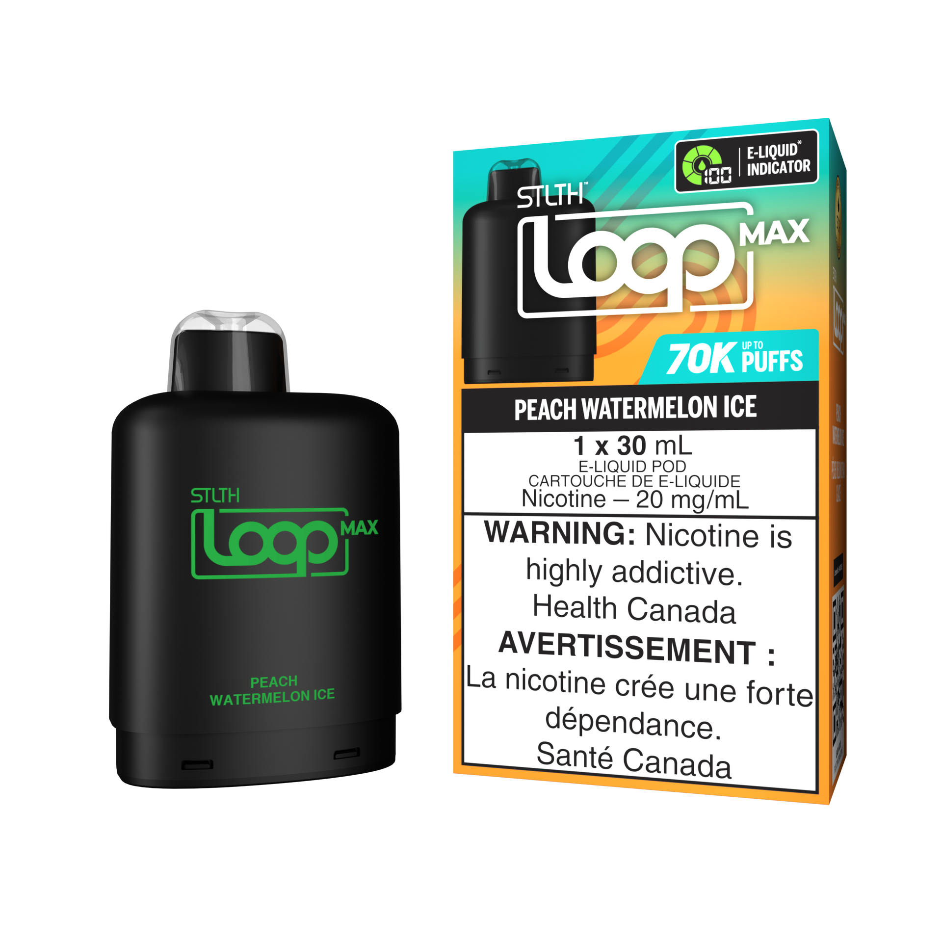 STLTH Loop Max Pod Pack - Peach Watermelon Ice