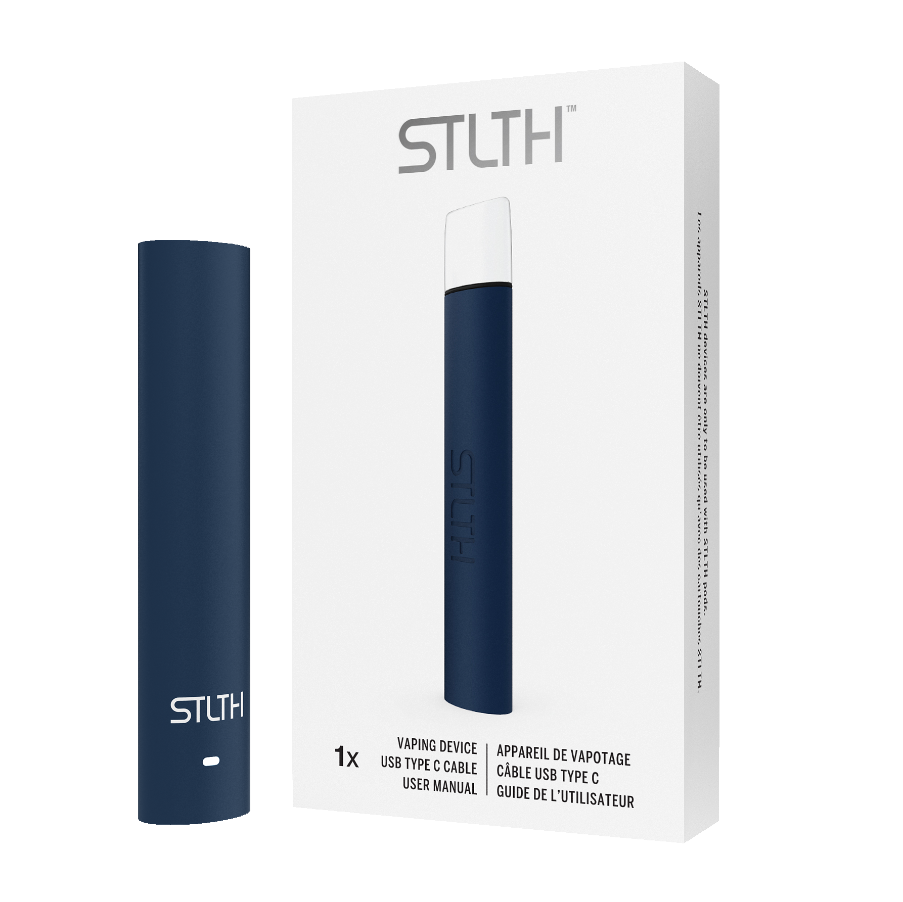 STLTH Type-C Device Navy Blue Rubberized