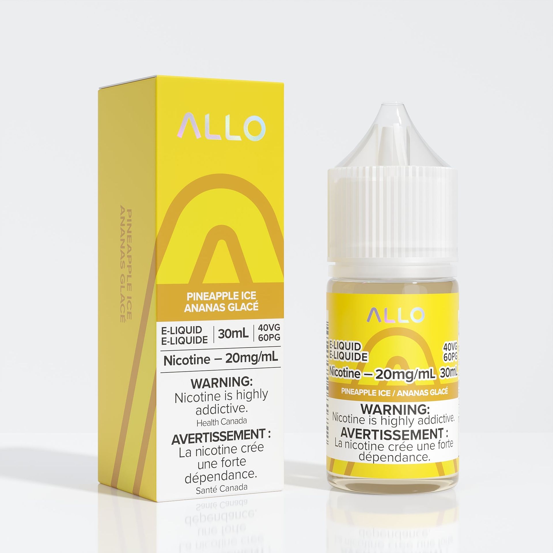 Allo E-Liquid - Pineapple Ice 20mg/30mL