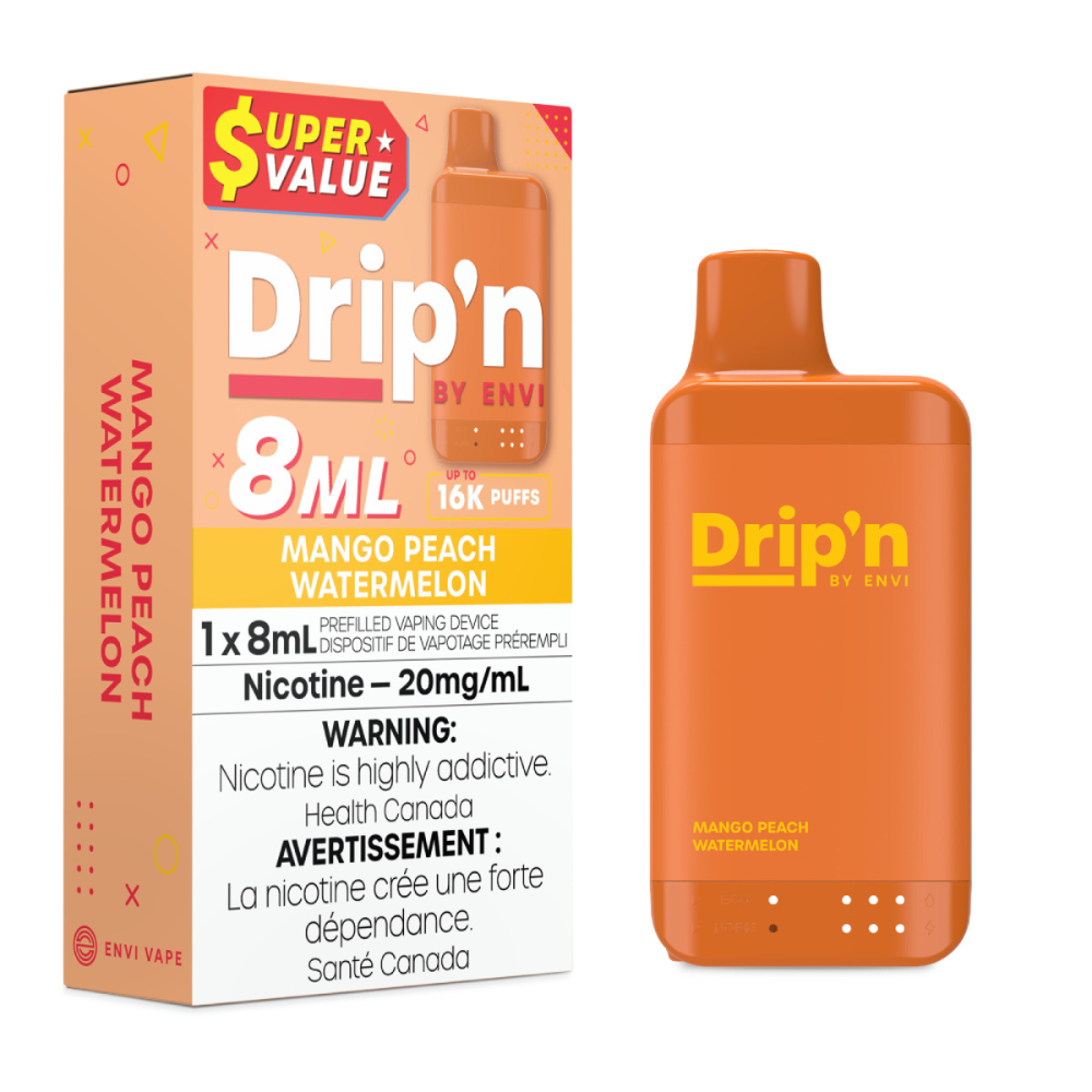 Dripn by Envi 8mL Disposable - Mango Peach Watermelon 20mg